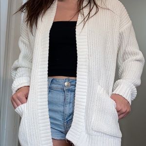 White Hollister Cardigan